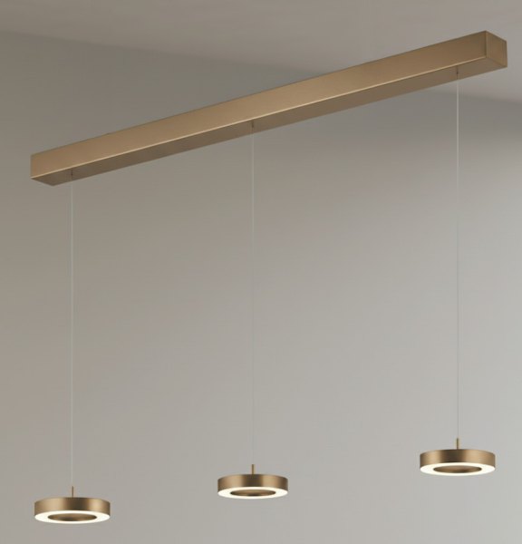Sofort lieferbar - GKS Knapstein Daja-3 effekt bronze LED-Pendenlleuchte 3- flammig 51.526.34